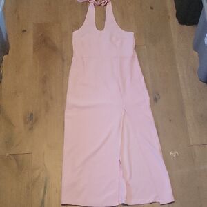 Abercrombie & Fitch Pink Halter Maxi Dress Size XLT
